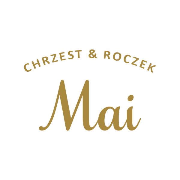 Napis półokrągły Chrzest & Roczek