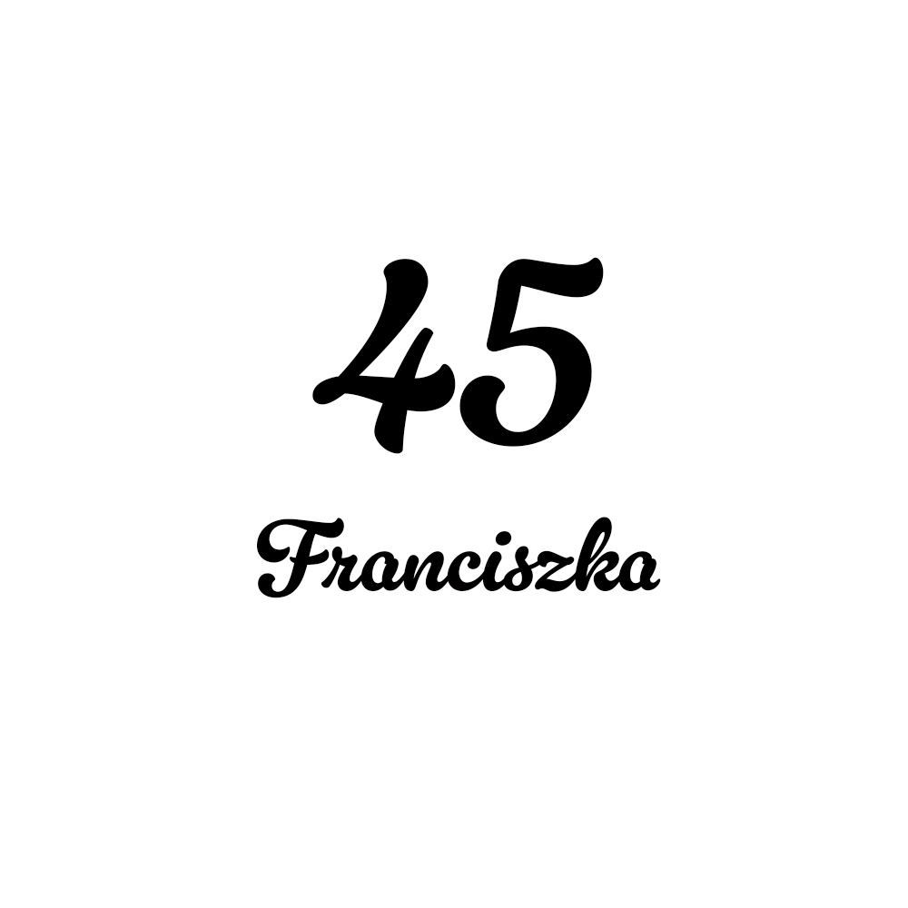 Naklejka duża liczba urodziny - obrazek 2