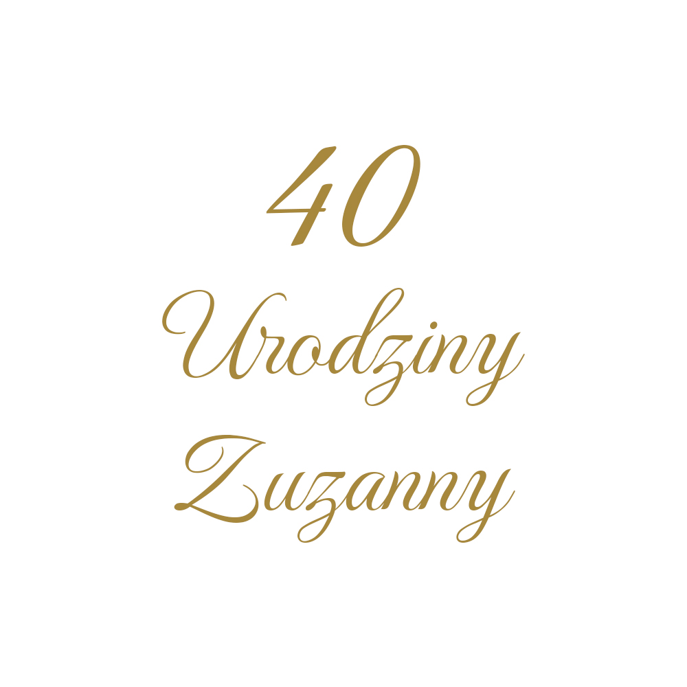 Elegancka naklejka urodzinowa z liczbą - obrazek 2